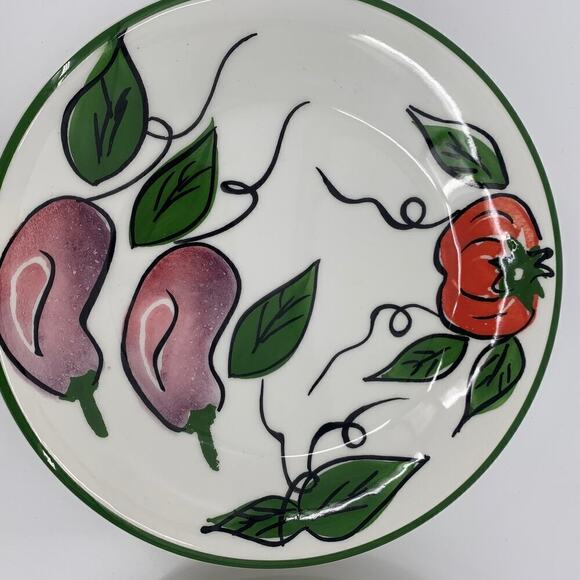 Vintage Ceramica San Marciano Hand Painted Italy Side Plates Four (4) - Picture 3 of 16